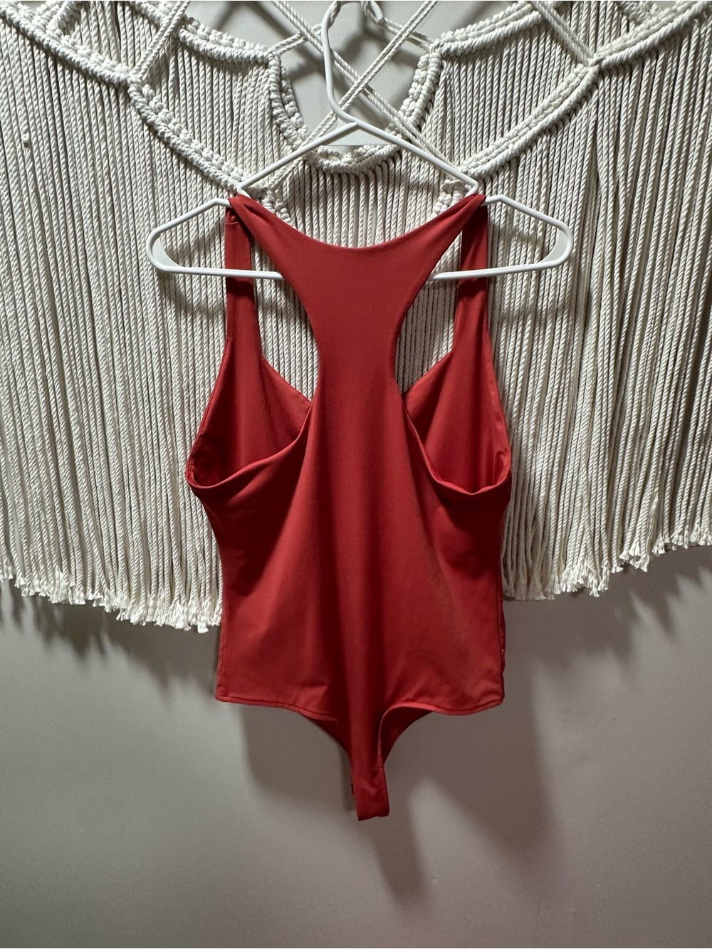 Amazon Red Racerback Tank Bodysuit - Deep Red - Picture 3 of 3